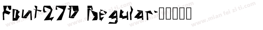 Font270 Regular字体转换